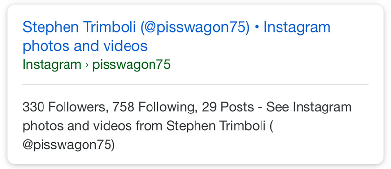 Stephen Trimboli had his full name attached to his social media handle, which he then reused in white nationalist forums.